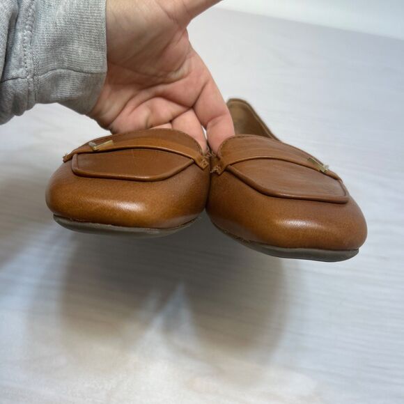 Vionic Hayes Leather Slip On Loafers Shoes Brown Womens Size 9 - Picture 5 of 8